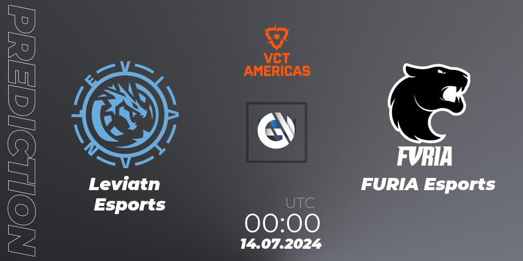 Leviatán Esports - FURIA Esports: Maç tahminleri. 14.07.2024 at 00:00, VALORANT, VALORANT Champions Tour 2024: Americas League - Stage 2 - Group Stage