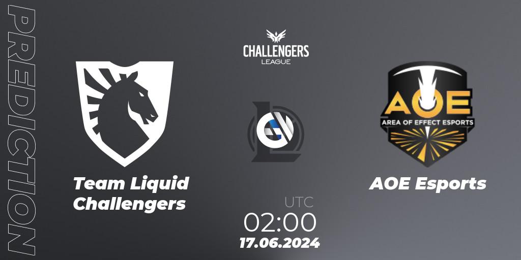 Team Liquid Challengers - AOE Esports: Maç tahminleri. 17.06.2024 at 02:00, LoL, NACL Summer 2024 - Group Stage