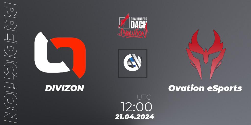 DIVIZON - Ovation eSports: Maç tahminleri. 21.04.24, VALORANT, VALORANT Challengers 2024 DACH: Evolution Split 1