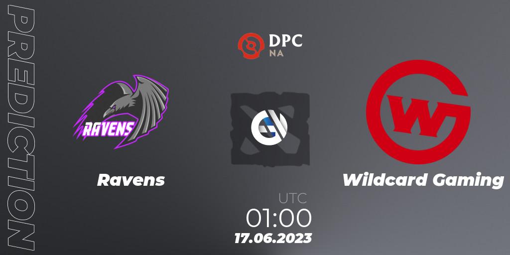 Ravens - Wildcard Gaming: Maç tahminleri. 17.06.23, Dota 2, DPC 2023 Tour 3: NA Division II (Lower)