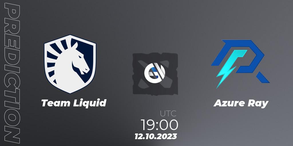 Team Liquid - Azure Ray: Maç tahminleri. 12.10.23, Dota 2, The International 2023 - Group Stage