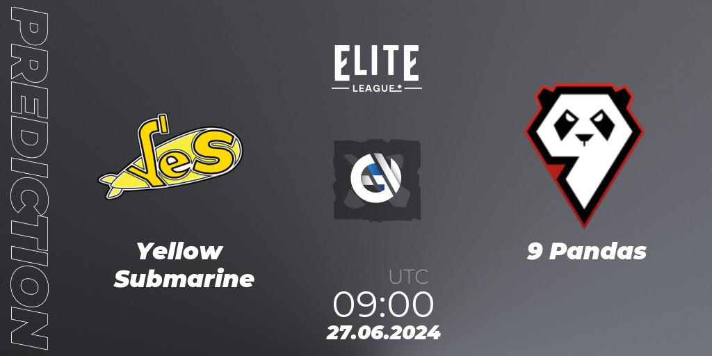 Yellow Submarine - 9 Pandas: Maç tahminleri. 27.06.2024 at 09:20, Dota 2, Elite League Season 2: Eastern Europe Closed Qualifier