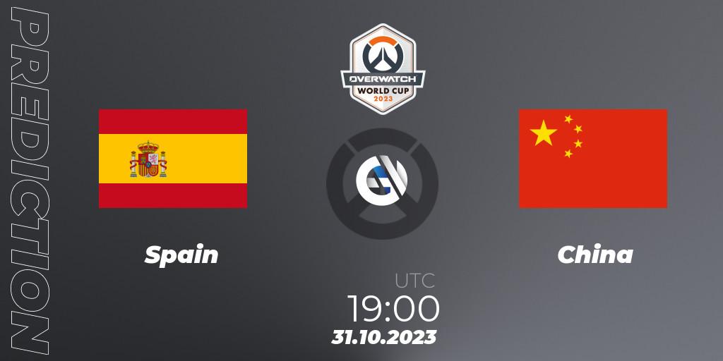 Spain - China: Maç tahminleri. 31.10.2023 at 19:00, Overwatch, Overwatch World Cup 2023
