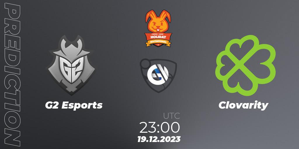 G2 Esports - Clovarity: Maç tahminleri. 19.12.2023 at 23:00, Rocket League, OXG Holiday Invitational