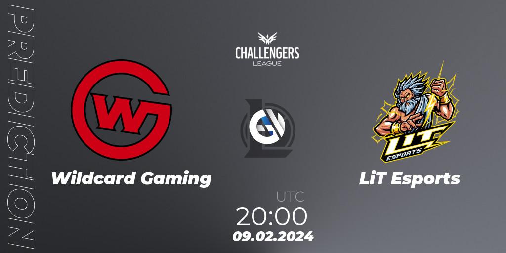 Wildcard Gaming - LiT Esports: Maç tahminleri. 09.02.2024 at 20:00, LoL, NACL 2024 Spring - Group Stage