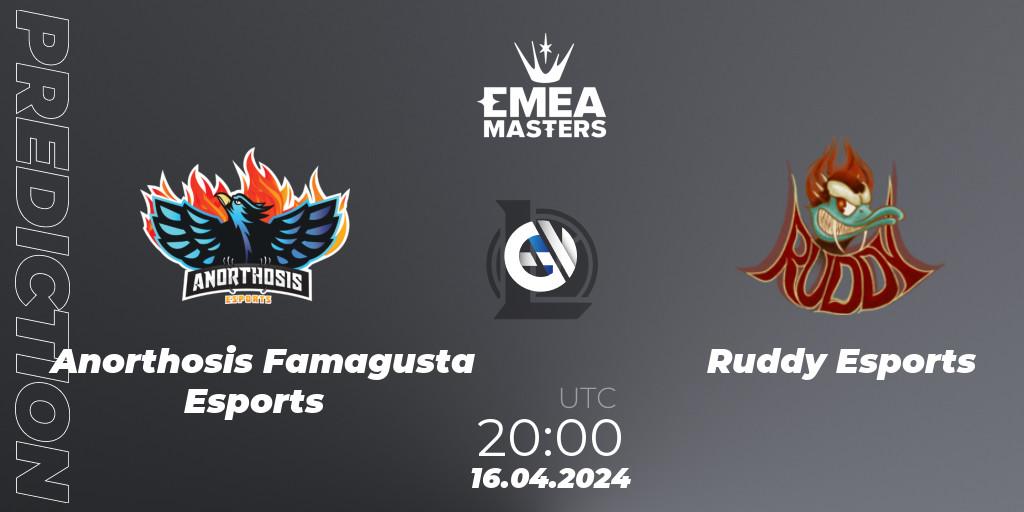 Anorthosis Famagusta Esports - Ruddy Esports: Maç tahminleri. 16.04.24, LoL, EMEA Masters Spring 2024 - Play-In