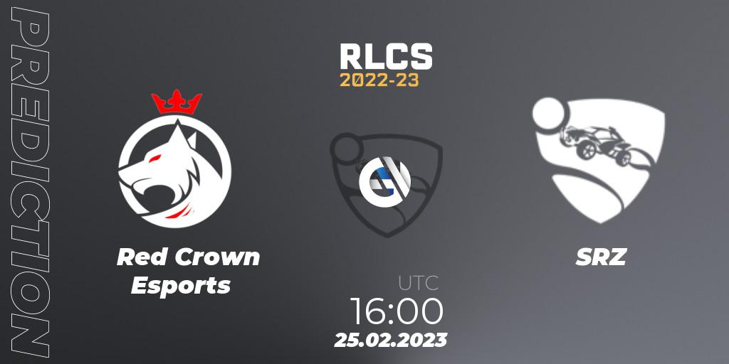 Red Crown Esports - SRZ: Maç tahminleri. 25.02.23, Rocket League, RLCS 2022-23 - Winter: Sub-Saharan Africa Regional 3 - Winter Invitational