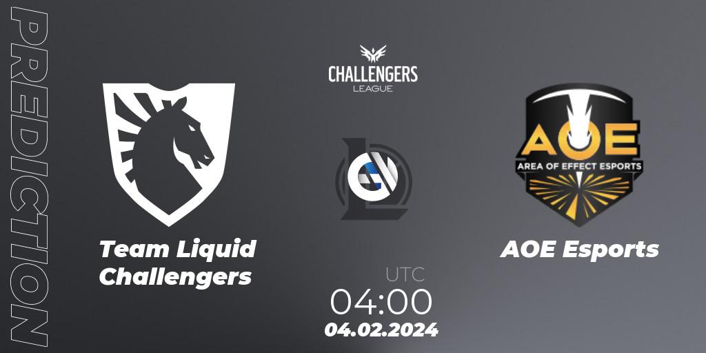 Team Liquid Challengers - AOE Esports: Maç tahminleri. 04.02.24, LoL, NACL 2024 Spring - Group Stage
