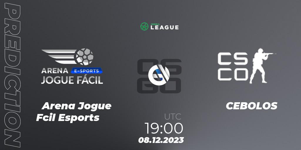 Arena Jogue Fácil Esports - CEBOLOS: Maç tahminleri. 08.12.2023 at 19:00, Counter-Strike (CS2), ESEA Season 47: Open Division - South America