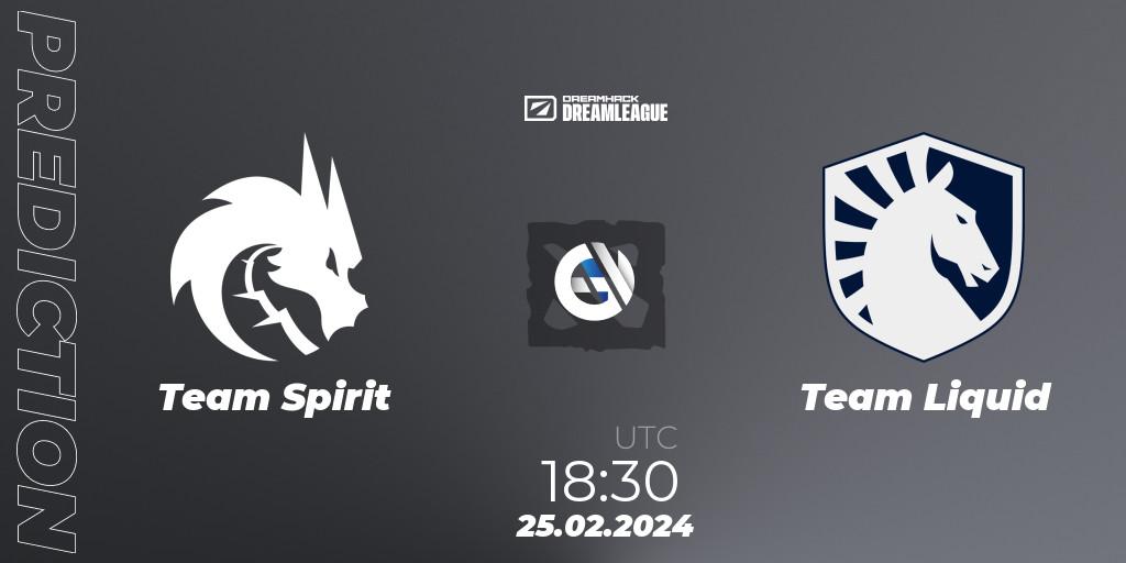 Team Spirit - Team Liquid: Maç tahminleri. 25.02.24, Dota 2, DreamLeague Season 22