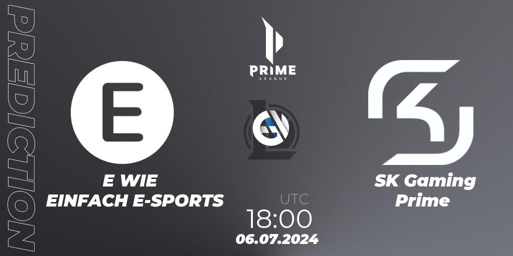 E WIE EINFACH E-SPORTS - SK Gaming Prime: Maç tahminleri. 06.07.2024 at 18:00, LoL, Prime League Summer 2024