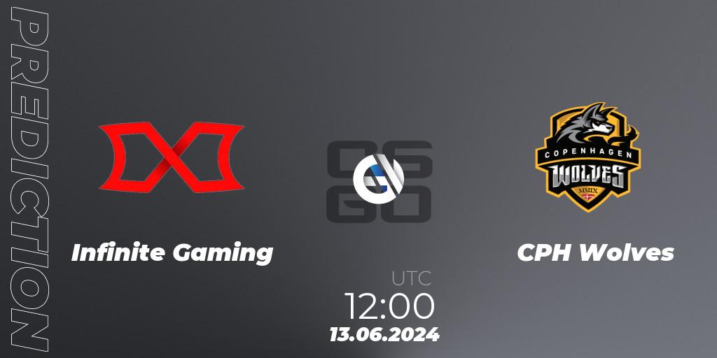 Infinite Gaming - CPH Wolves: Maç tahminleri. 13.06.2024 at 12:00, Counter-Strike (CS2), CCT Season 2 European Series #6 Play-In