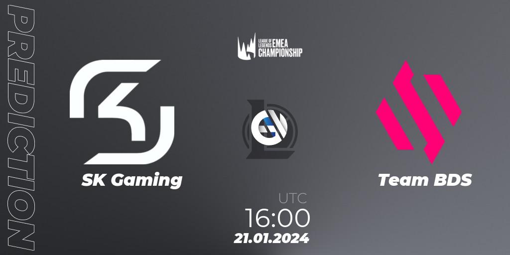 SK Gaming - Team BDS: Maç tahminleri. 22.01.2024 at 16:00, LoL, LEC Winter 2024 - Regular Season
