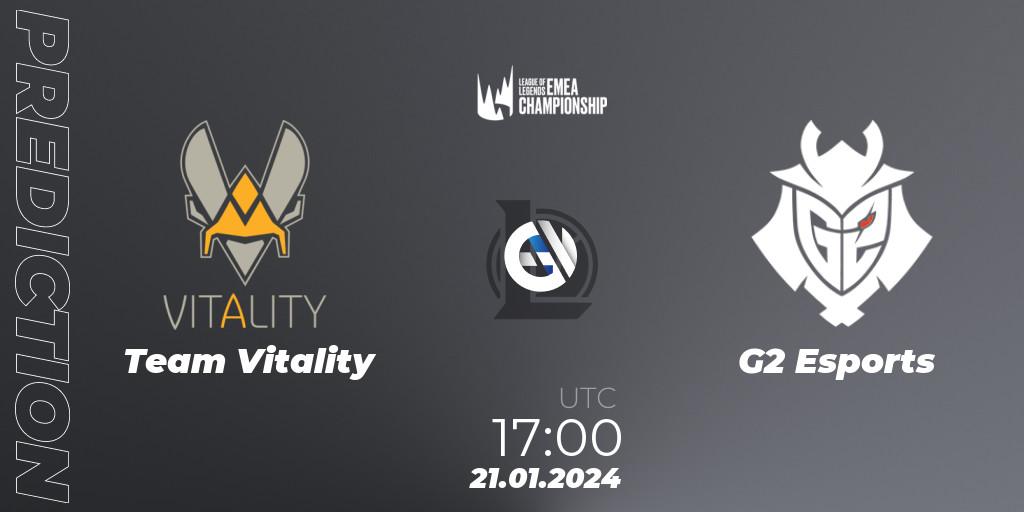 Team Vitality - G2 Esports: Maç tahminleri. 22.01.2024 at 19:00, LoL, LEC Winter 2024 - Regular Season