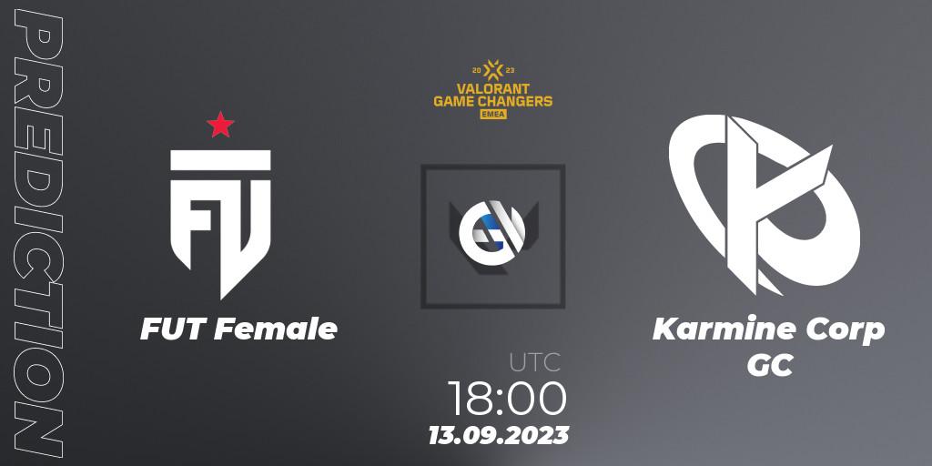 FUT Female - Karmine Corp GC: Maç tahminleri. 13.09.2023 at 18:00, VALORANT, VCT 2023: Game Changers EMEA Stage 3 - Group Stage