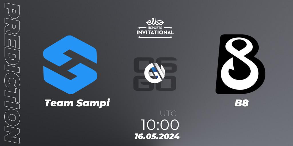 Team Sampi - B8: Maç tahminleri. 16.05.2024 at 10:00, Counter-Strike (CS2), Elisa Invitational Spring 2024