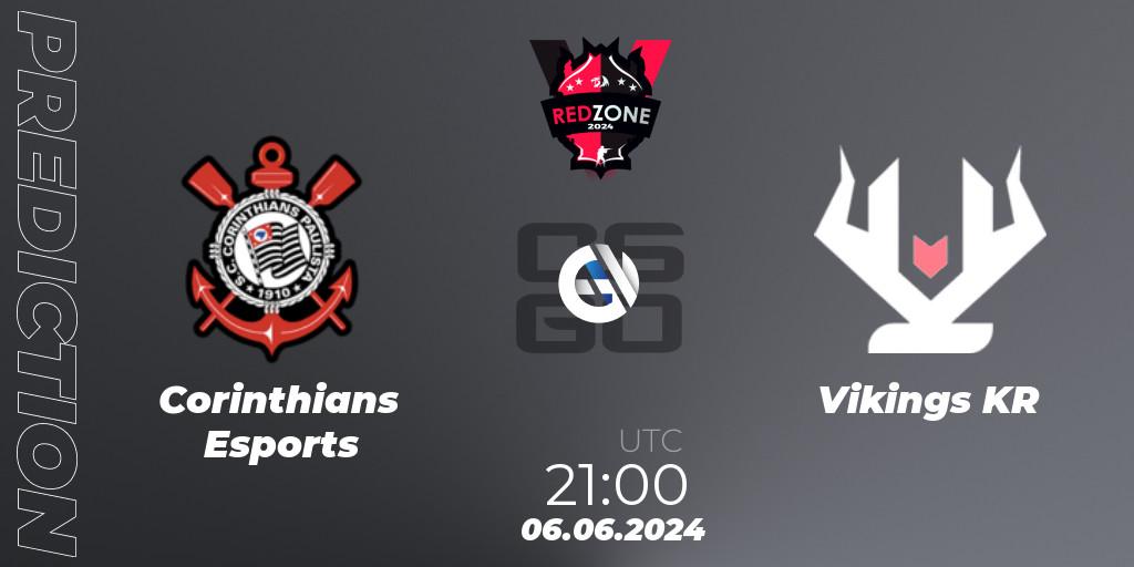 Corinthians Esports - Vikings KR: Maç tahminleri. 10.06.2024 at 22:00, Counter-Strike (CS2), RedZone PRO League 2024 Season 3