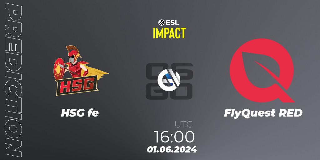 HSG fe - FlyQuest RED: Maç tahminleri. 01.06.2024 at 16:00, Counter-Strike (CS2), ESL Impact League Season 5 Finals