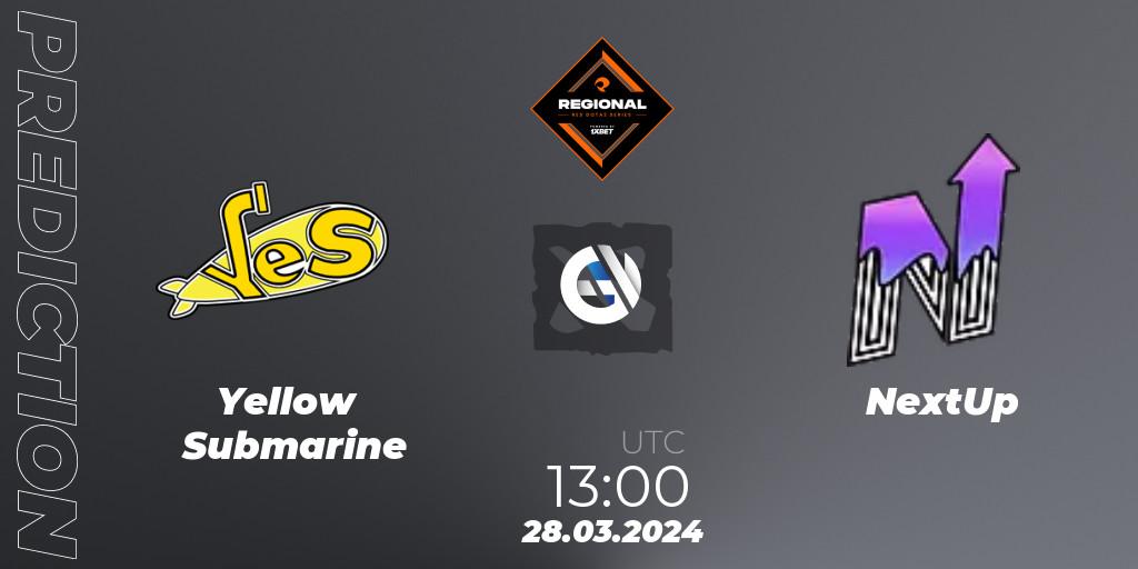 Yellow Submarine - NextUp: Maç tahminleri. 28.03.24, Dota 2, RES Regional Series: EU #1