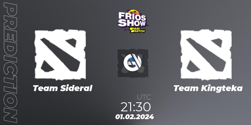 Team Sideral - Team Kingteka: Maç tahminleri. 01.02.2024 at 21:30, Dota 2, Frios Show 2