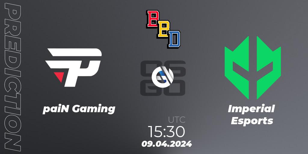paiN Gaming - Imperial Esports: Maç tahminleri. 09.04.2024 at 15:30, Counter-Strike (CS2), BetBoom Dacha Belgrade 2024: South American Qualifier