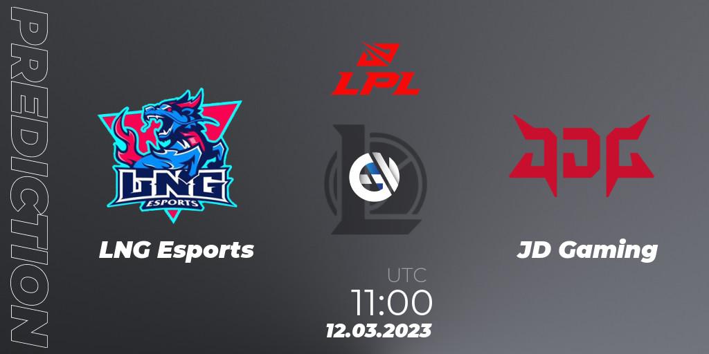LNG Esports - JD Gaming: Maç tahminleri. 12.03.2023 at 11:30, LoL, LPL Spring 2023 - Group Stage