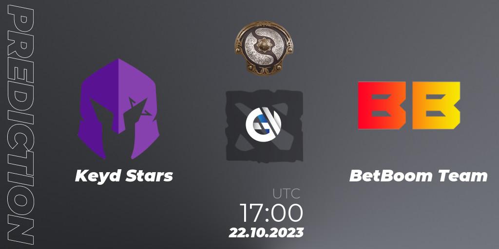 Keyd Stars - BetBoom Team: Maç tahminleri. 22.10.23, Dota 2, The International 2023