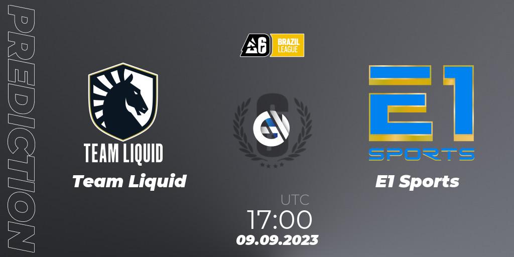 Team Liquid - E1 Sports: Maç tahminleri. 09.09.2023 at 17:00, Rainbow Six, Brazil League 2023 - Stage 2