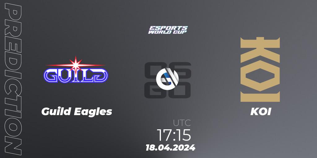 Guild Eagles - KOI: Maç tahminleri. 18.04.2024 at 17:15, Counter-Strike (CS2), Esports World Cup 2024: European Open Qualifier