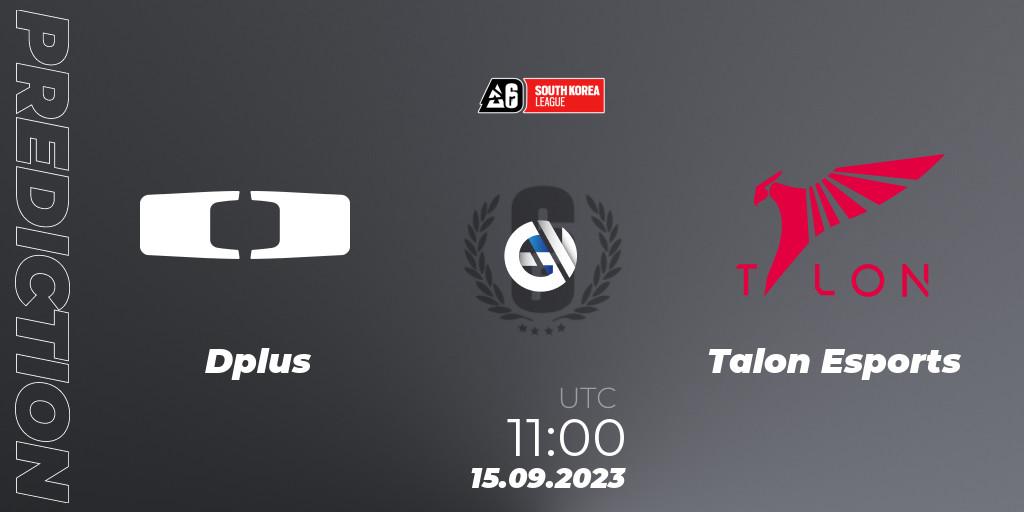 Dplus - Talon Esports: Maç tahminleri. 15.09.2023 at 11:00, Rainbow Six, South Korea League 2023 - Stage 2