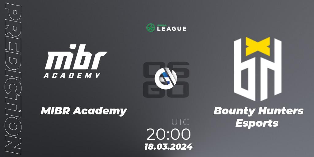 MIBR Academy - Bounty Hunters Esports: Maç tahminleri. 18.03.24, CS2 (CS:GO), ESEA Season 48: Open Division - South America