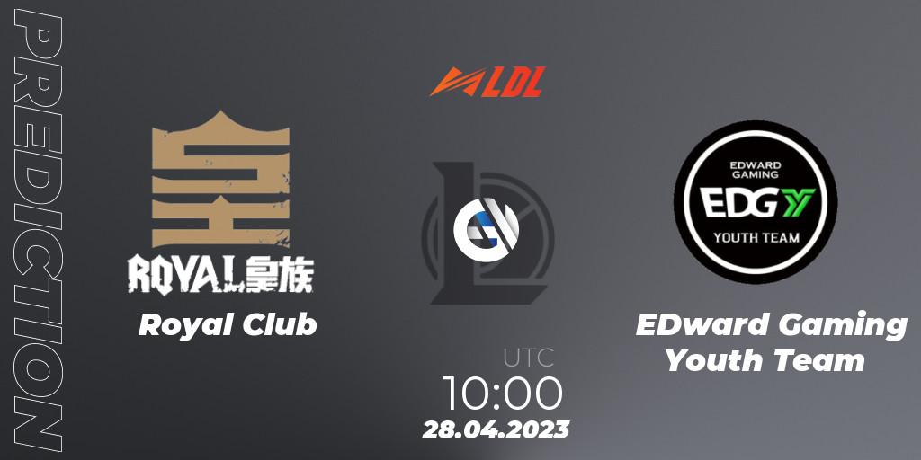 Royal Club - EDward Gaming Youth Team: Maç tahminleri. 28.04.2023 at 10:00, LoL, LDL 2023 - Regular Season - Stage 2