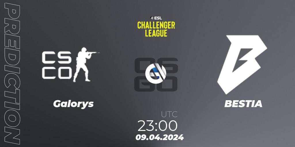 Galorys - BESTIA: Maç tahminleri. 09.04.24, CS2 (CS:GO), ESL Challenger League Season 47: South America