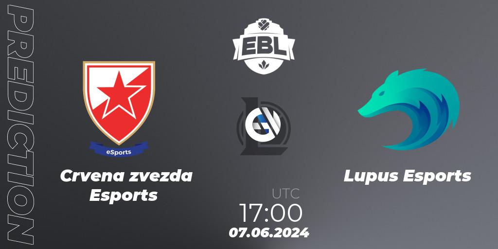 Crvena zvezda Esports - Lupus Esports: Maç tahminleri. 07.06.2024 at 17:00, LoL, Esports Balkan League Season 15