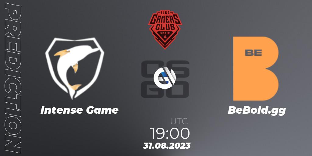 Intense Game - BeBold.gg: Maç tahminleri. 31.08.2023 at 19:00, Counter-Strike (CS2), Gamers Club Liga Série A: August 2023