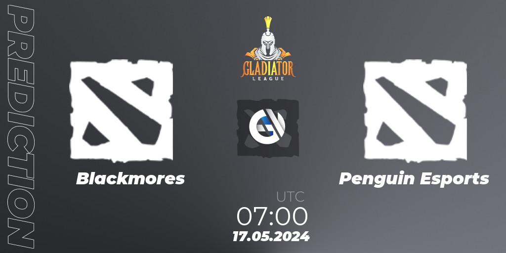 Blackmores - Penguin Esports: Maç tahminleri. 17.05.2024 at 07:00, Dota 2, Gladiator League