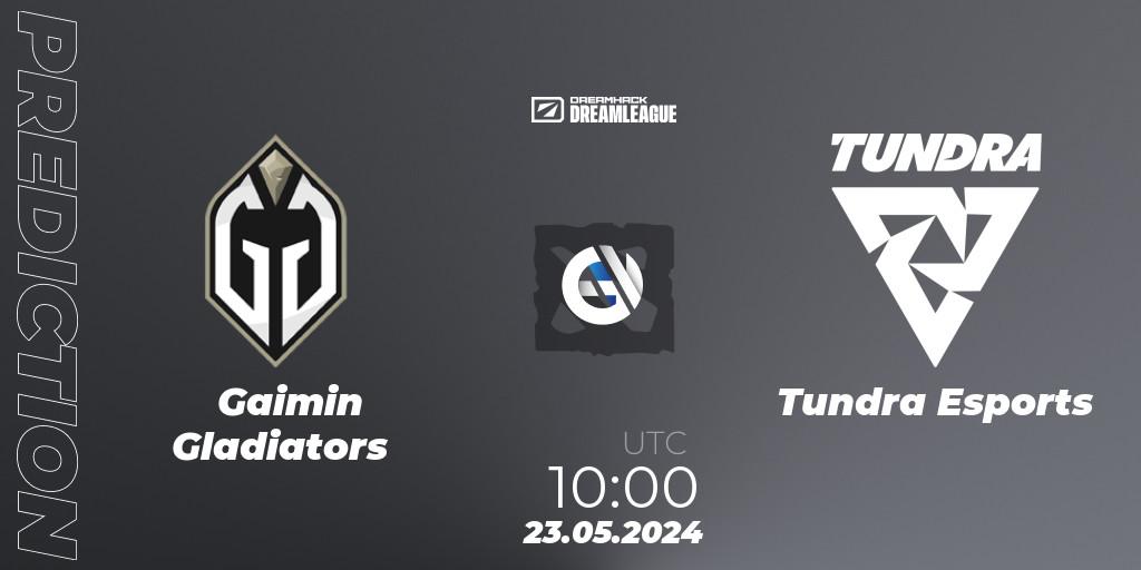 Gaimin Gladiators - Tundra Esports: Maç tahminleri. 23.05.2024 at 10:00, Dota 2, DreamLeague Season 23