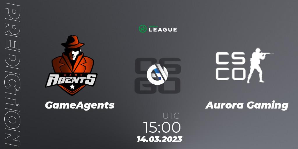 GameAgents - Aurora: Maç tahminleri. 14.03.23, CS2 (CS:GO), ESEA Season 44: Main Division - Europe