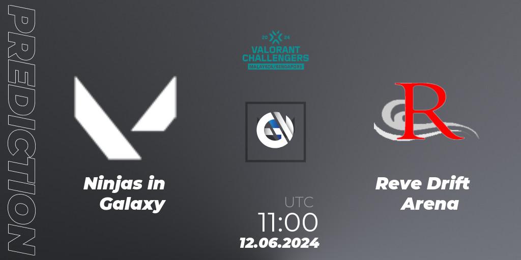 Ninjas in Galaxy - Reve Drift Arena: Maç tahminleri. 12.06.2024 at 11:00, VALORANT, VALORANT Challengers 2024 Malaysia and Singapore: Split 2