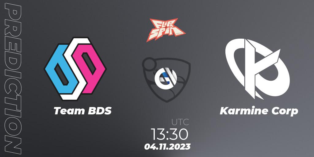 Team BDS - Karmine Corp: Maç tahminleri. 04.11.2023 at 13:45, Rocket League, Flip & Spin - Finals