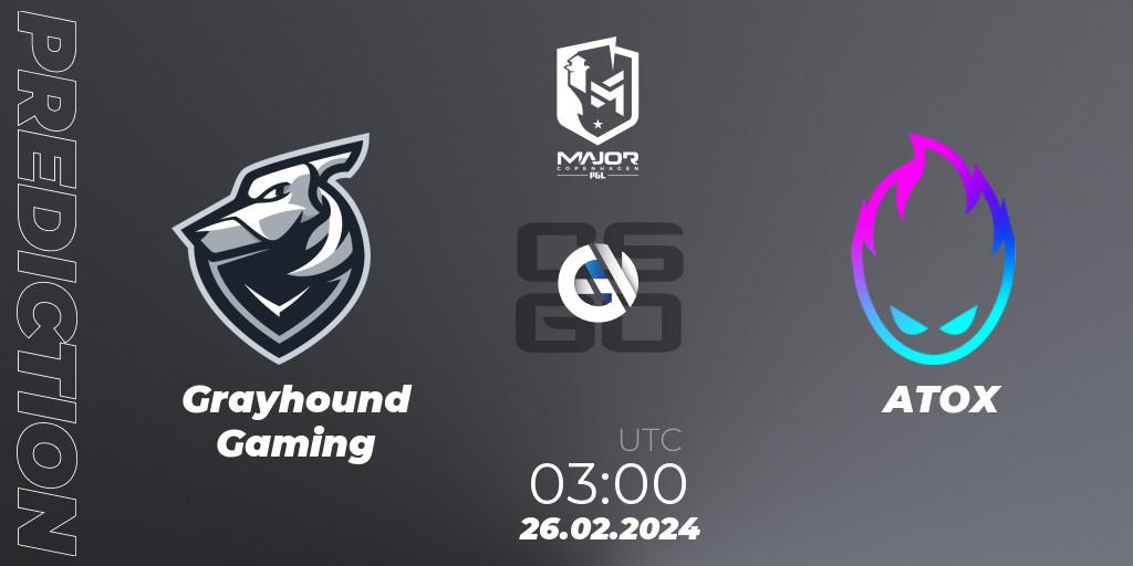 Grayhound Gaming - ATOX: Maç tahminleri. 26.02.24, CS2 (CS:GO), PGL CS2 Major Copenhagen 2024 Asia RMR