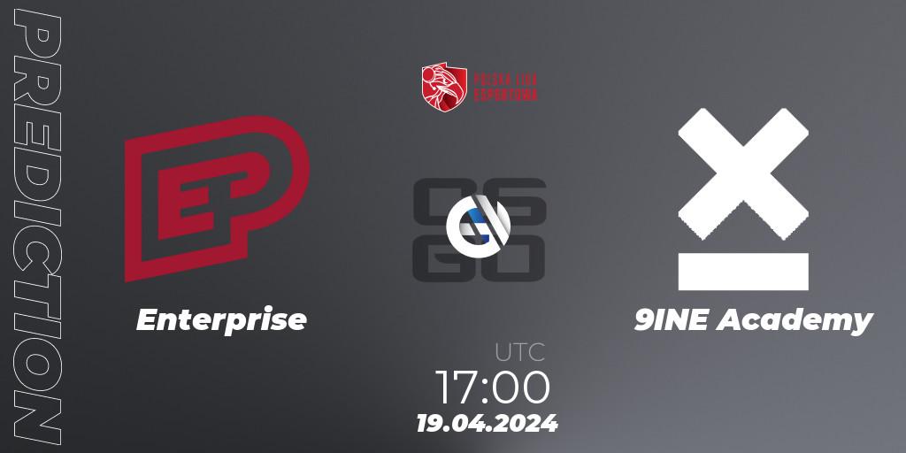 Enterprise - 9INE Academy: Maç tahminleri. 19.04.24, CS2 (CS:GO), Polska Liga Esportowa 2024: Split #1