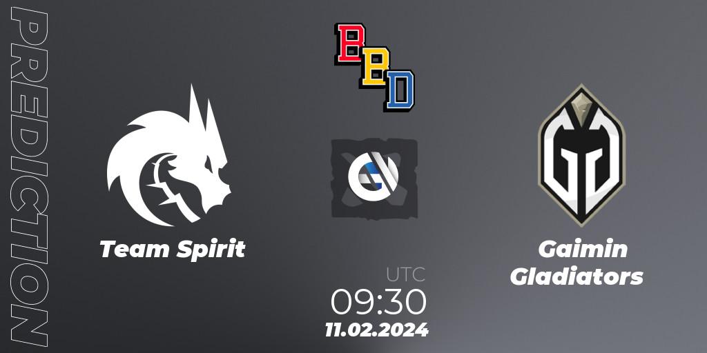 Team Spirit - Gaimin Gladiators: Maç tahminleri. 11.02.24, Dota 2, BetBoom Dacha Dubai 2024