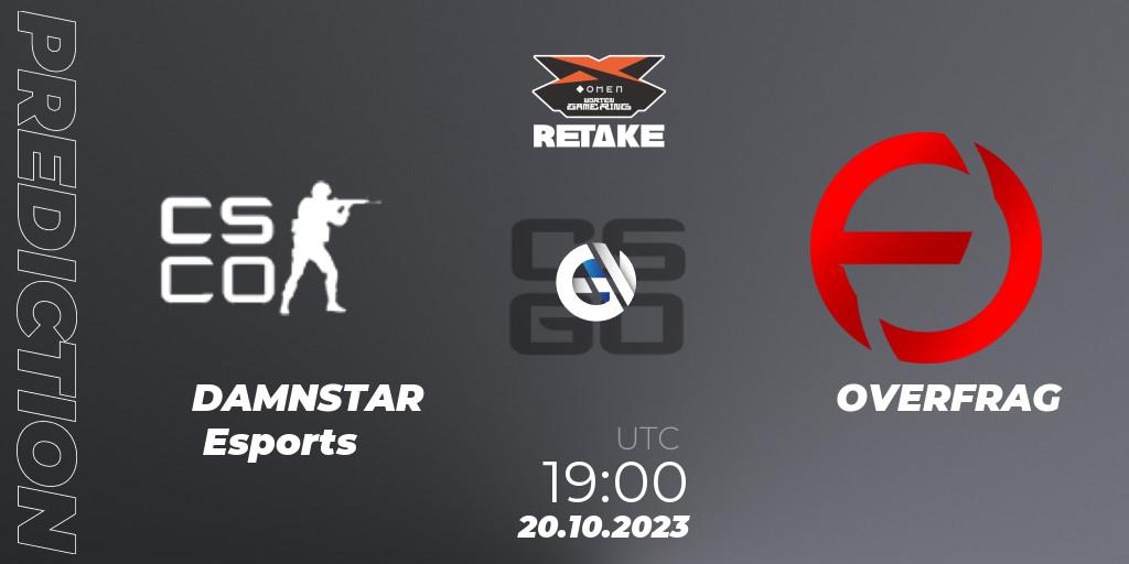 DAMNSTAR Esports - OVERFRAG: Maç tahminleri. 20.10.23, CS2 (CS:GO), Circuito Retake Season 7: Take #2
