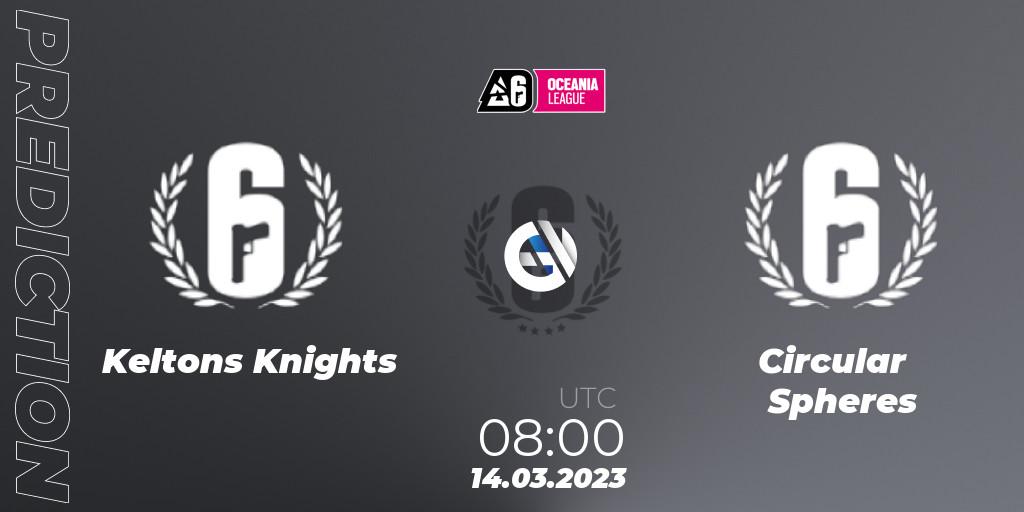 Keltons Knights - Circular Spheres: Maç tahminleri. 14.03.2023 at 08:15, Rainbow Six, Oceania League 2023 - Stage 1