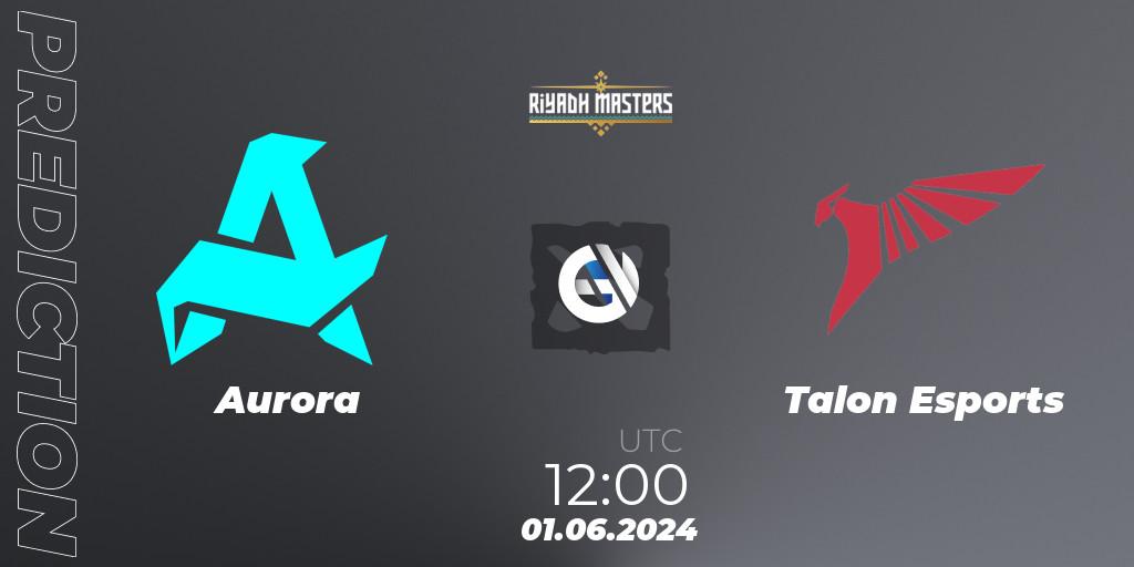 Aurora - Talon Esports: Maç tahminleri. 01.06.2024 at 12:20, Dota 2, Riyadh Masters 2024: Southeast Asia Closed Qualifier