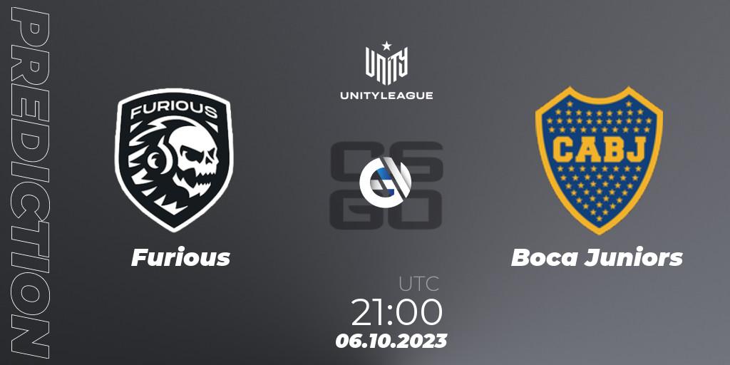 Furious - Boca Juniors: Maç tahminleri. 06.10.23, CS2 (CS:GO), LVP Unity League Argentina 2023