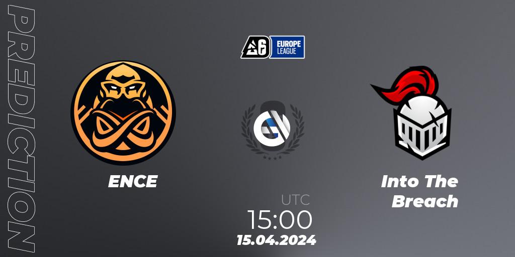 ENCE - Into The Breach: Maç tahminleri. 15.04.2024 at 16:00, Rainbow Six, Europe League 2024 - Stage 1