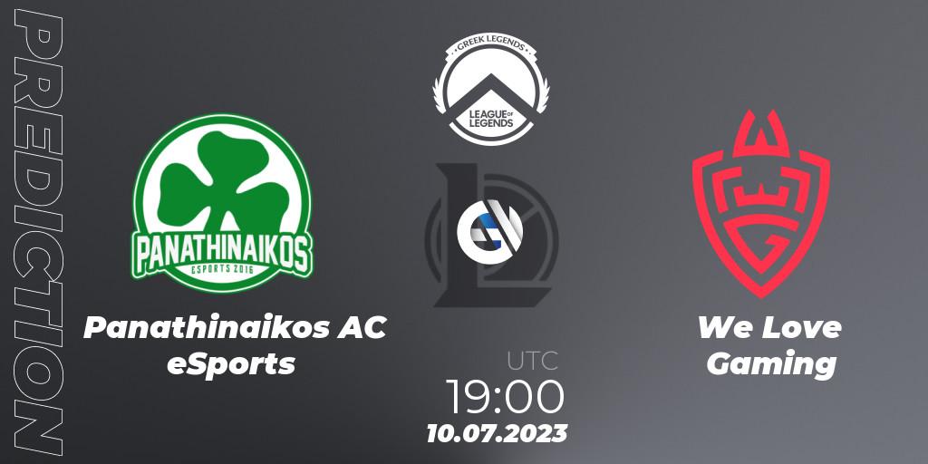 Panathinaikos AC eSports - We Love Gaming: Maç tahminleri. 10.07.2023 at 19:30, LoL, Greek Legends League Summer 2023