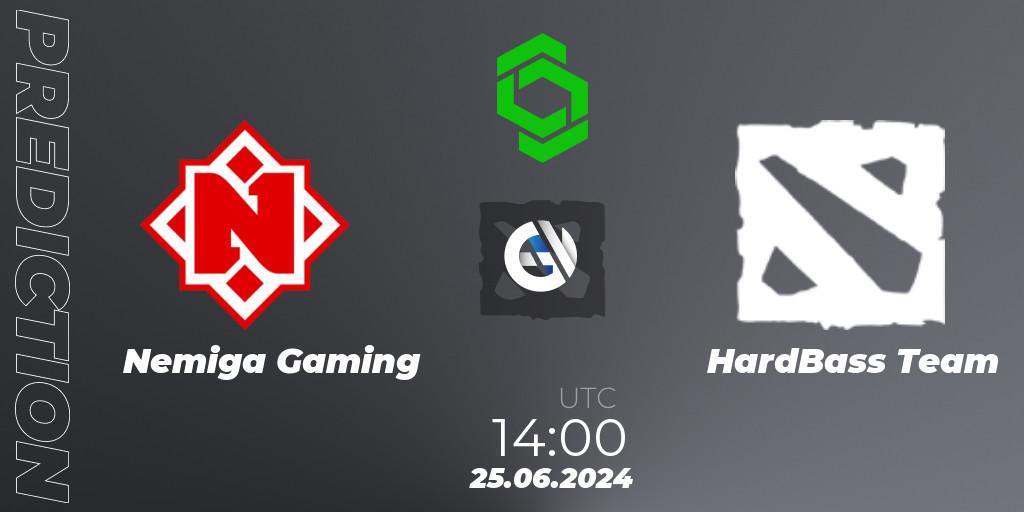 Nemiga Gaming - HardBass Team: Maç tahminleri. 25.06.2024 at 08:00, Dota 2, CCT Dota 2 Series 1